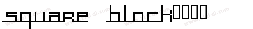 square block字体转换